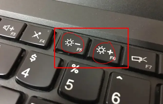 laptop-keys brightness shortcut