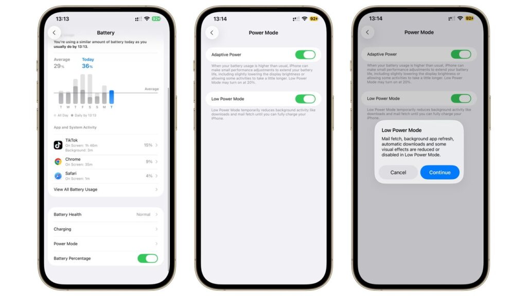 Adaptive Power Mode Enable
