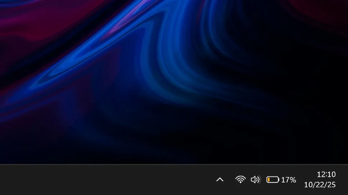Image of the taskbar in Windows 11