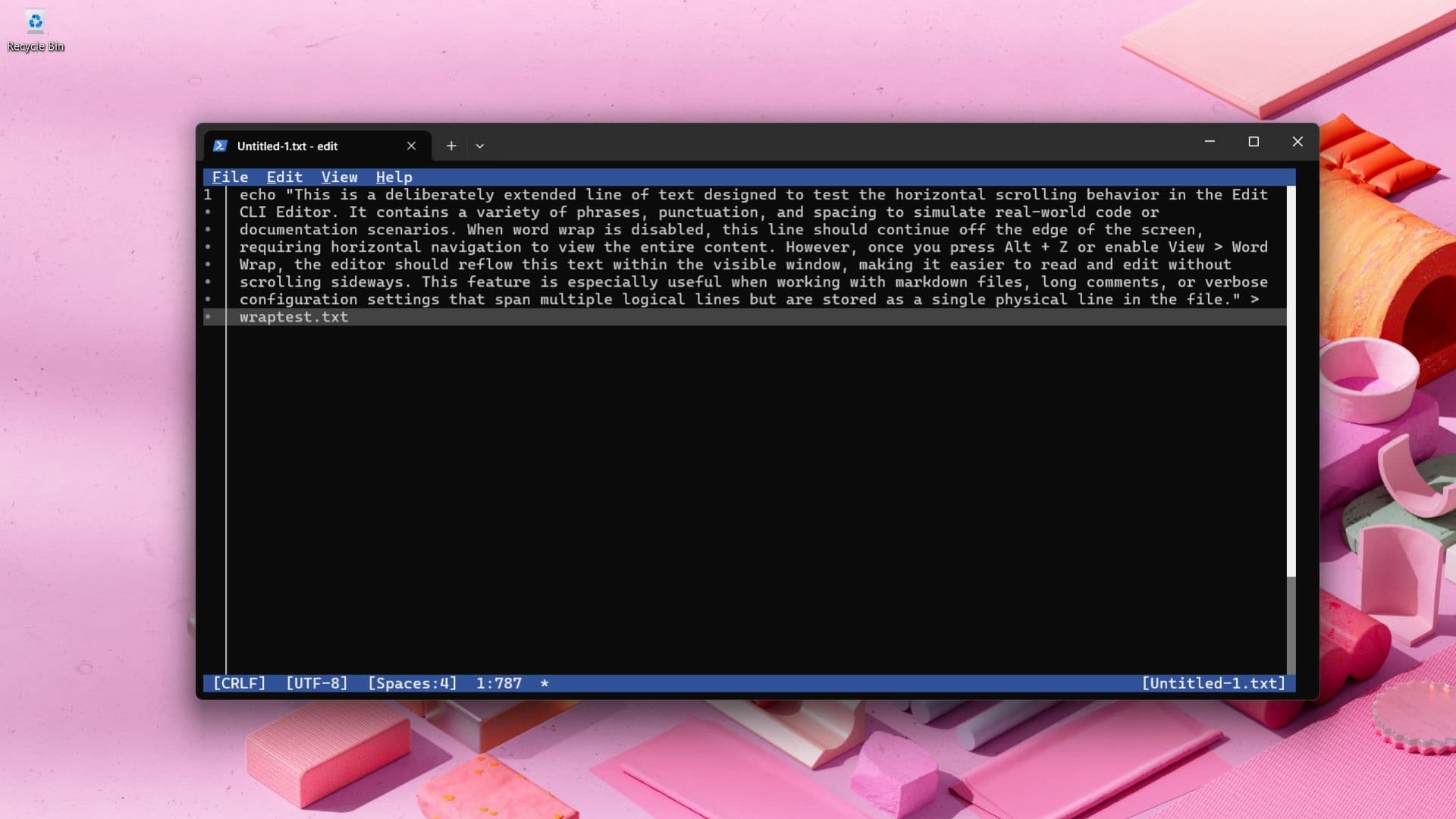 Image of the new Windows 11 Edit app