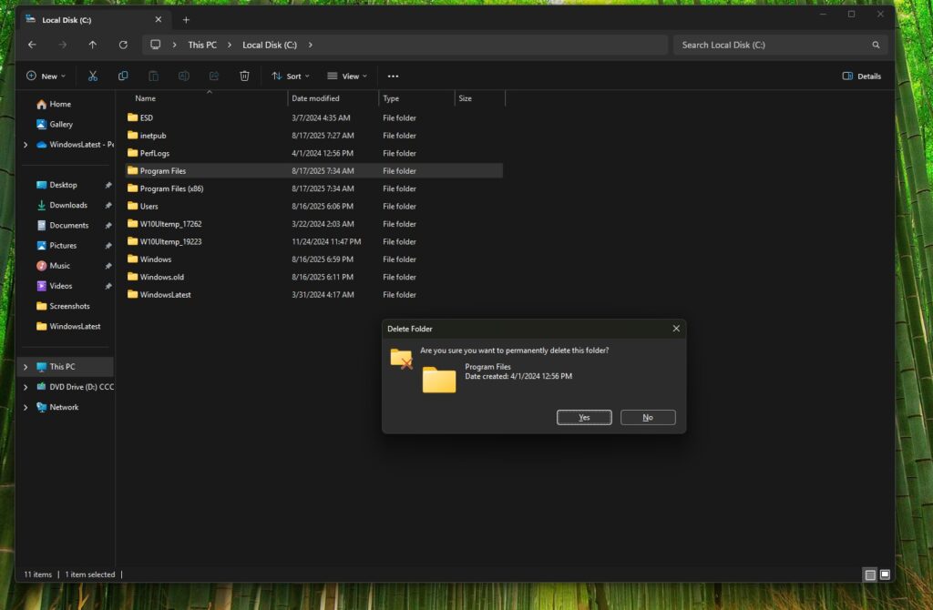 File-Explorer-dark-mode-dialogs-for-Delete-Folder