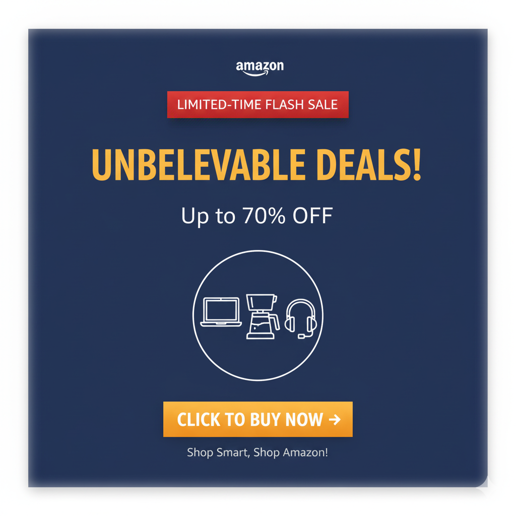 Amazon Limited-Time Flash Sale - Unbelievable Deals Up to 70% Off
