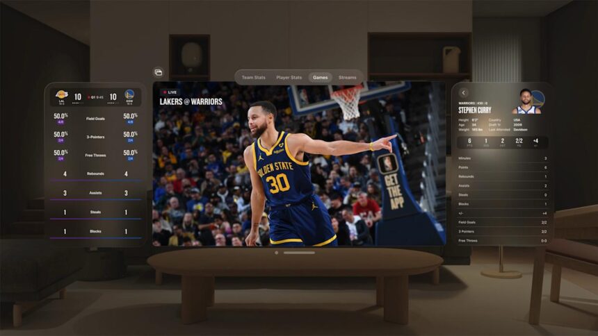 Live NBA Games Are Coming to Apple Vision Pro