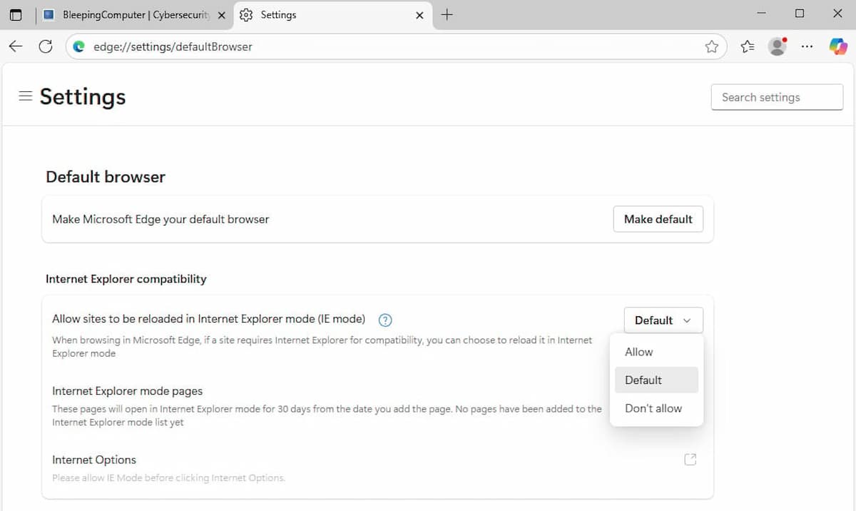 Image of Edge Settings