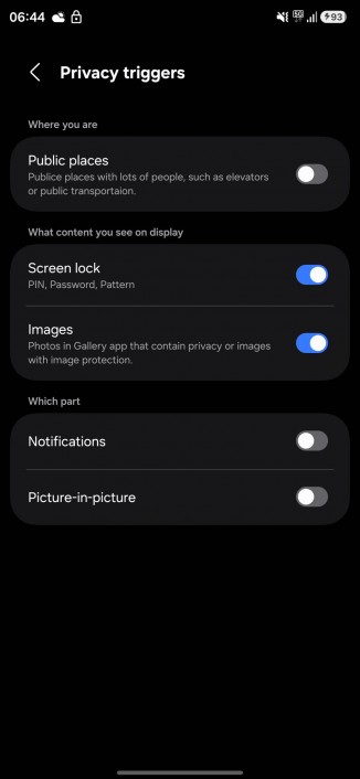 Privacy Triggers