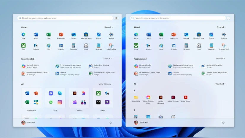 Windows 11 New Start menu