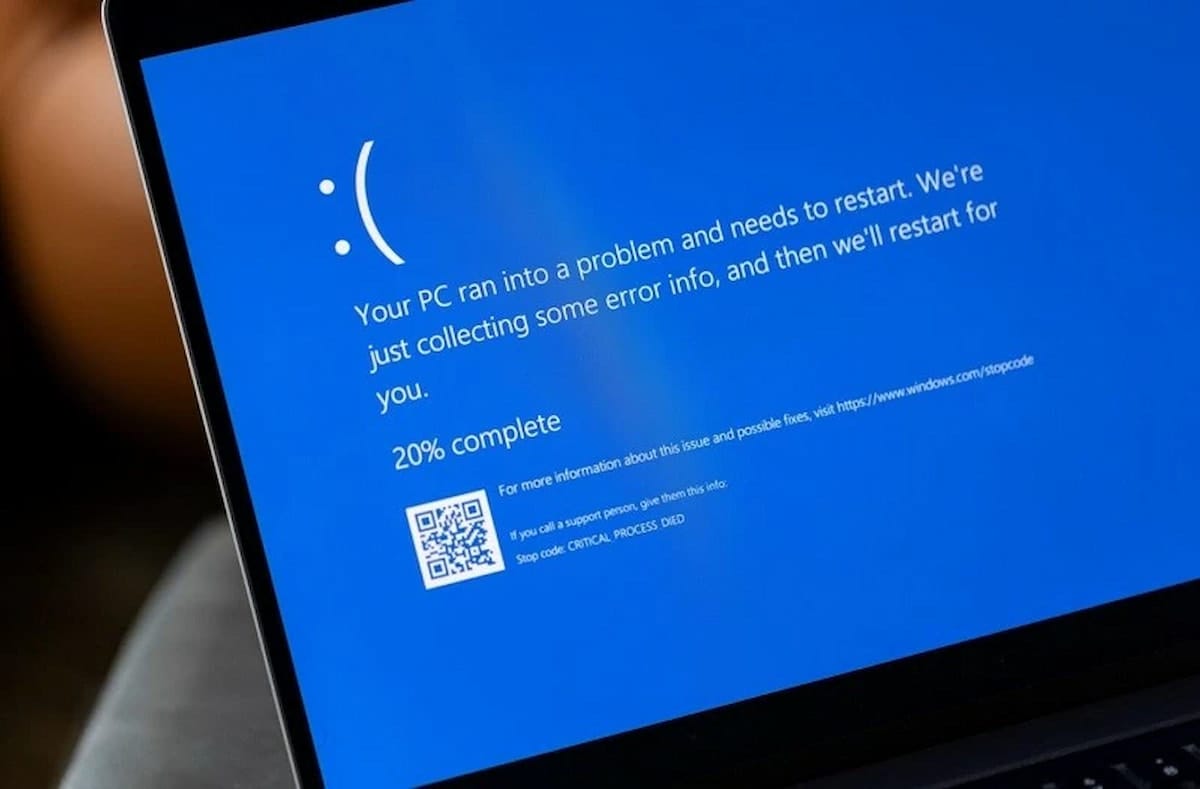Image of an error in Windows 11