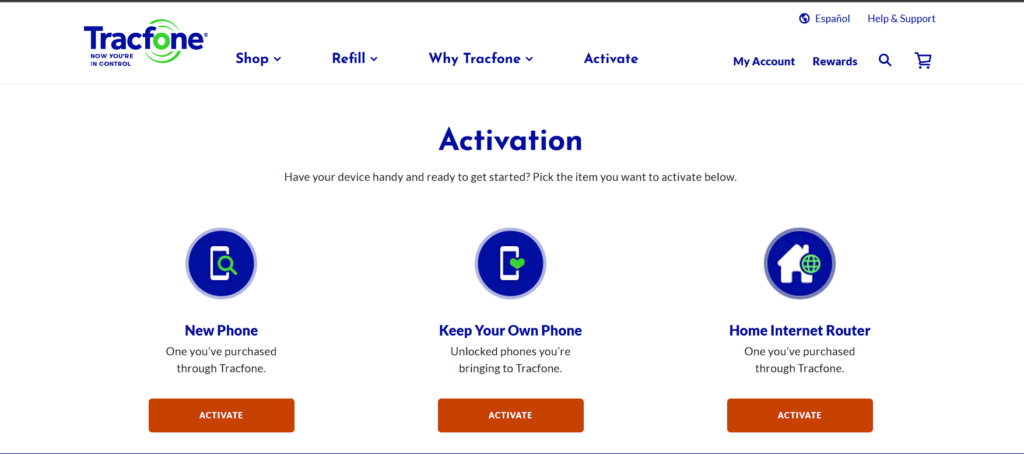 Activate Tracfone Online