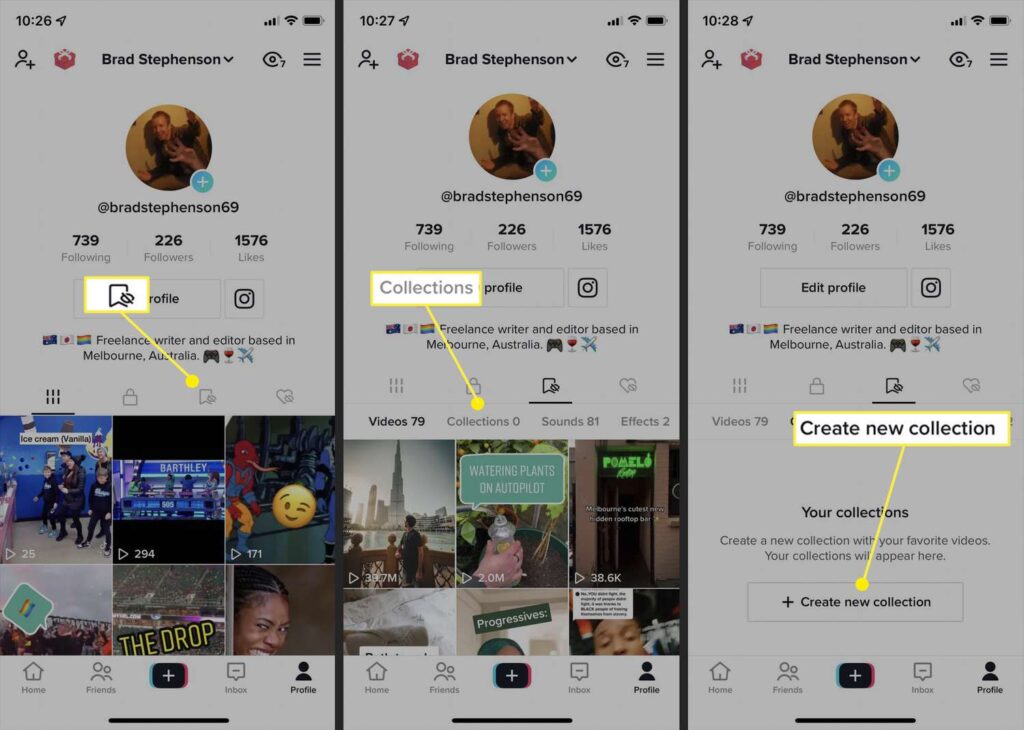 Create Collections on Tiktok