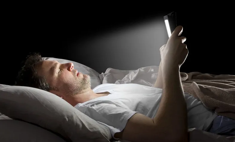 Avoid using your phone before bedtime