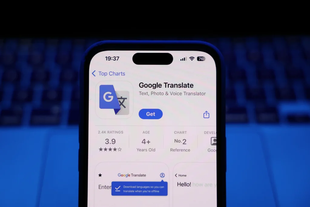 Google Translate Mobile app