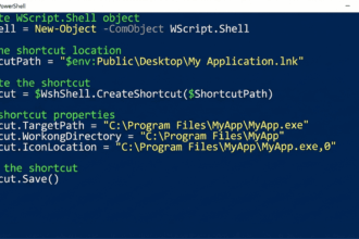 Create a Shortcut on the User Desktop using PowerShell