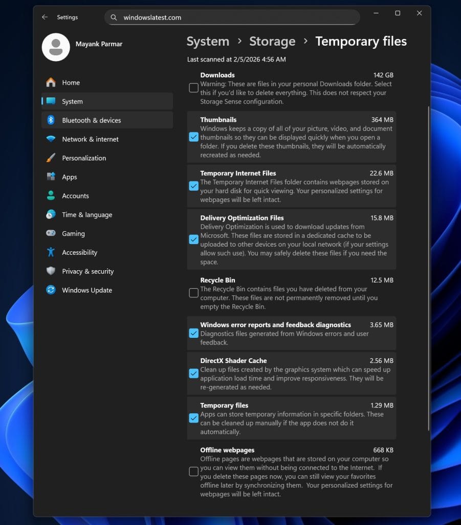 Temporary files are not complete