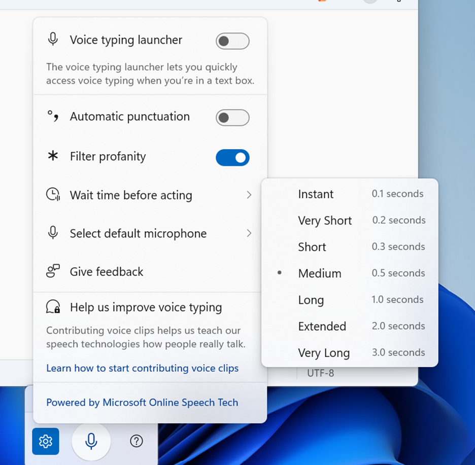 Voice Typing Windows 11