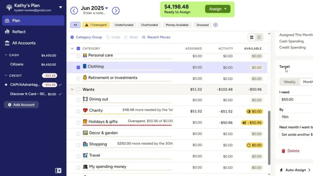 YNAB (You Need A Budget)