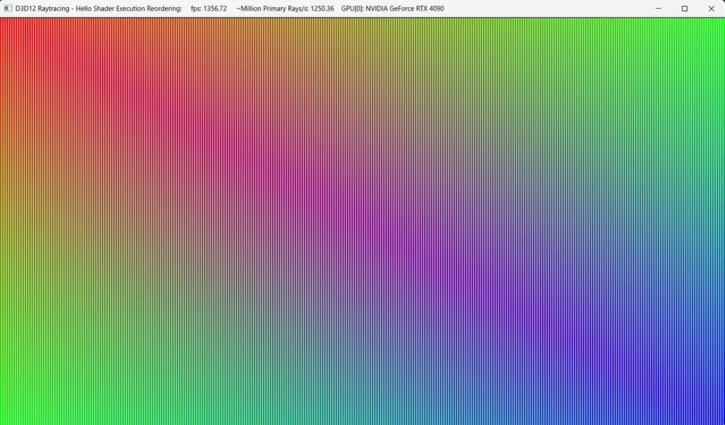 D3D12 Raytracing demo used by Microsoft to test SER