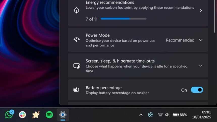 Windows 11 Gets Colorful Battery Icons and a Refreshed Start Menu in Latest Update
