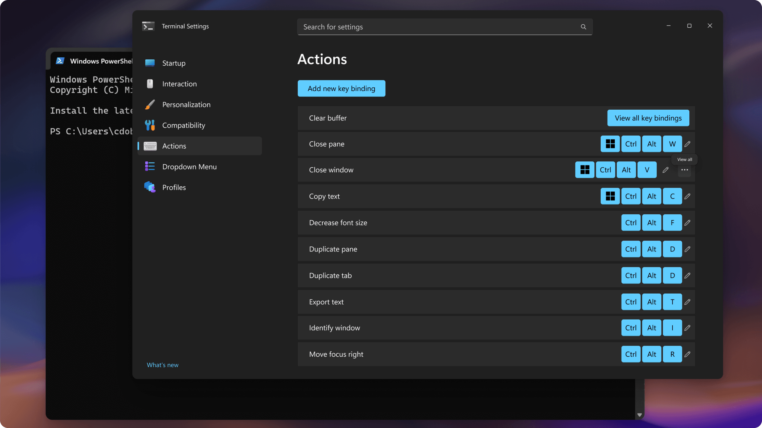 Shortcuts, another key element