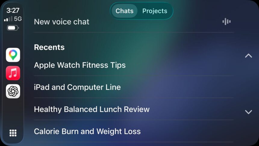Apple Brings ChatGPT to CarPlay with Voice-Only Interaction in iOS 26.4