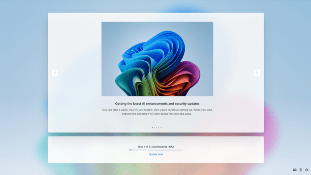 Option to postpone updates in Windows 11 OOBE