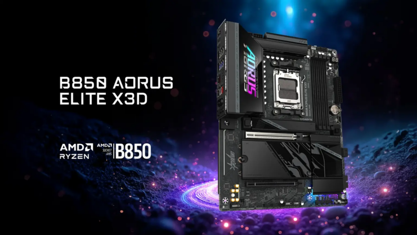 Gigabyte Unveils B850 Aorus Elite X3D Motherboard for AMD Ryzen X3D Processors