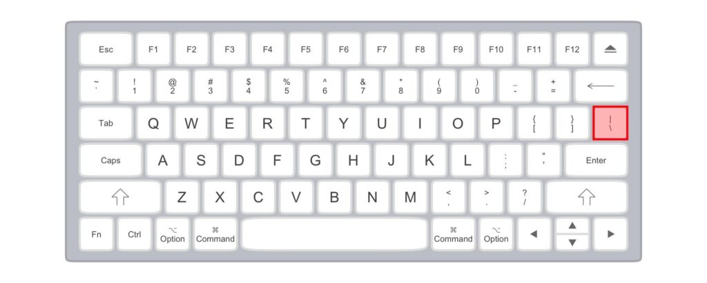 Backslash key on Mac