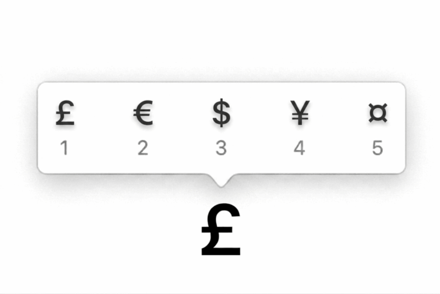 How to Type the Pound Symbol (£)
