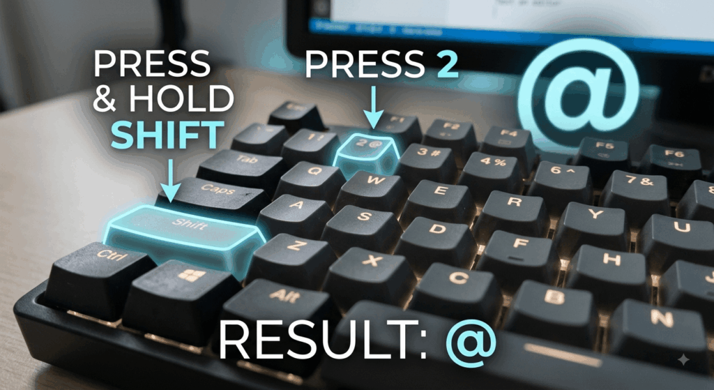 Type @ on Different Keyboards