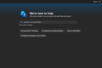 Windows 11 Get Help app showing troubleshooting options