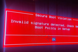 Invalid Signature Detected: Check Secure Boot Policy