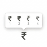 Type the Indian Rupee Symbol (₹)
