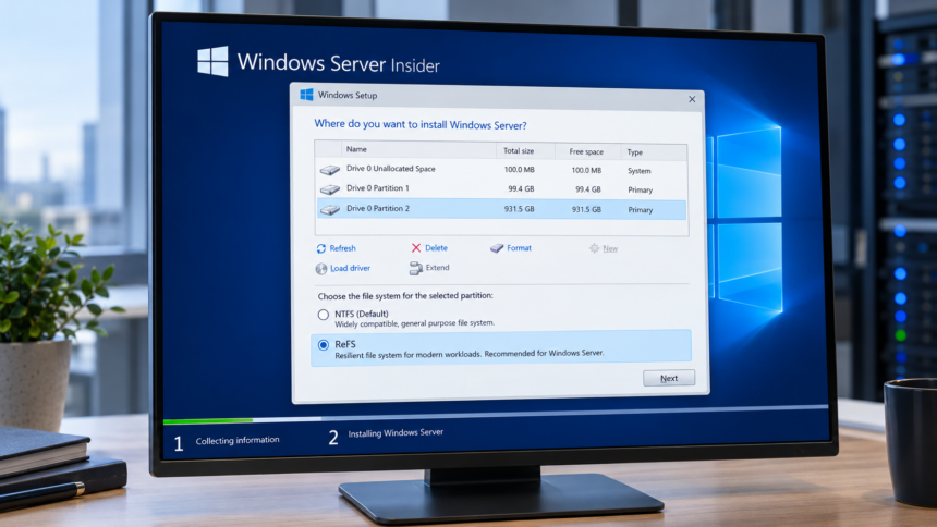 Microsoft Tests ReFS as a Potential Alternative to NTFS for Windows