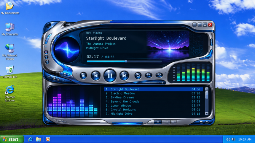 Retro XP Media Player Skin