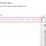 This Device Is Already Set Up in Another Organization in Company Portal